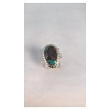 Sterling Silver Utah Turquoise Ring Hallmarked