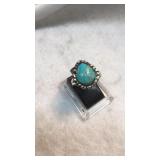 Sterling Silver & Utah Turquoise Southwest Ring