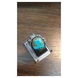 Sterling Silver & Utah Turquoise Southwest Ring
