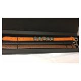 Sterling &  Leather Miniature Belt bracelets