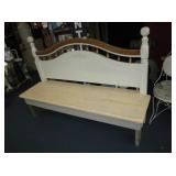 Converted Headboard Wood Bench - 65" Wide