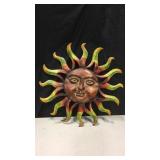 24" diameter Metal Sunface Wall Hanging