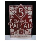 5 Barrel Pale Ale Metal Sign - 15" x 21"