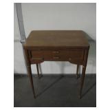Vintage Wood Sewing Table - 26" x 18" x 32"