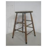 23" Tall Wood Stool