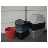 Large Lot Of Assorted Tubs