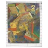 Framed Original Painting On Stretched Canvas