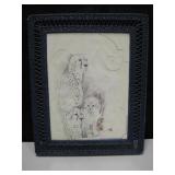 Framed 25" x 31" Cheetah Print