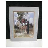 Matted Native American Print - 12.5" x 15.5"