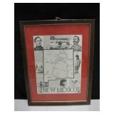 Ronald Toelke 1972 Historical NM Map Print