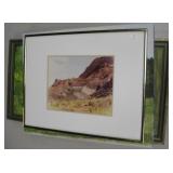 2 Original Paintings & 1 Photograph - 2 Framed