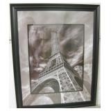 Framed Eiffel Tower Photo Print 25" x 31"