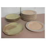 4 Vtg Frankoma Plates & 11 Treasure Craft Plates