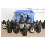 Crate Of Vintage Lone Star & Other Beer Bottles