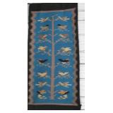 30" x 60" Vintage Navajo Woven Tree Of Life Rug
