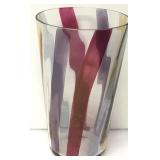 9" Striped Multi Color Vase 9" Striped Multi Color Vase