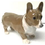 Royal Copenhagen Porcelain Corgi Dog 7" Long