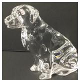 Waterford Crystal Labrador Retriever Dog Figure 6"