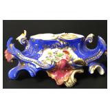 Victorian Porcelain Desk Inkwell 9 1/2"