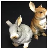 Hutschenreuther Porcelain Rabbits Hutschenreuther Porcelain Rabbits