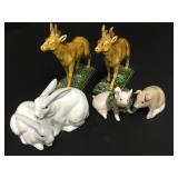 Porcelain Animal Figures Limoges Etc