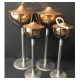 Twisted Rope Metal & Copper Oil Candles Twisted Rope Metal & Copper Oil Candles