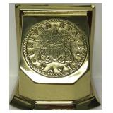 Vtg U.S. Navy Solid Brass Bookend Or Door Stop Vtg U.S. Navy Solid Brass Bookend Or Door Stop