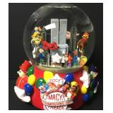 Vintage Macys Day Parade Snow Globe W/ Twin Towers Vintage Macys Day Parade Snow Globe W/ Twin Towers