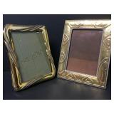 Lot Of 2 Gold Washed Sterling Silver Frames