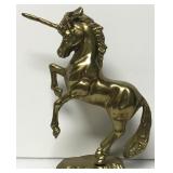 9" Solid Brass Unicorn