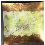 Vtg Laurel Wilder Decoupage Plate Signed Vtg Laurel Wilder Decoupage Plate Signed