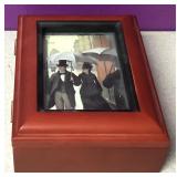 Wood Sankyo Photo Music Box Wood Sankyo Photo Music Box