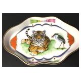 Vintage Lynn Chase Porcelain Tiger Raj DIsh 4" Vintage Lynn Chase Porcelain Tiger Raj DIsh 4"