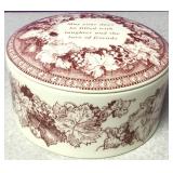 Spode Porcelain Lidded Mementos Jar