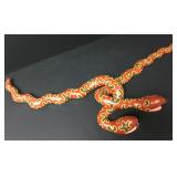 Santa Fe Folk Art Red & Black Entwined Snakes Santa Fe Folk Art Red & Black Entwined Snakes