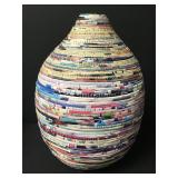 Stacked Contoured Paper Vase Stacked Contoured Paper Vase