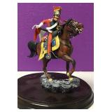 Mounted Red Lancer Lead Soldier