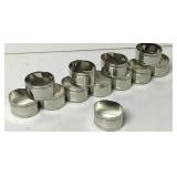 Lot Of 12 Silver Plated Napkin Rings Lot Of 12 Silver Plated Napkin Rings
