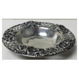 5" Sterling Silver Lattice Edge Bowl