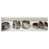 Antique Silver Plated Assorted Napkin Rings