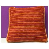 Vintage Burnt Orange Throw Pillow