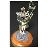 Cast Lead Bagpipe Figure 6"