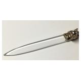 Vtg Italian Sterling/Lucite Dog Head Letter Opener Vtg Italian Sterling/Lucite Dog Head Letter Opener
