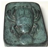 Phil Vanderlei Scarab Beetle Bronze Desk Weight