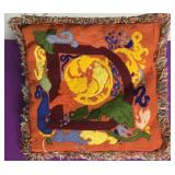 Custom Needlepoint Letter "D" Down Pillow Custom Needlepoint Letter "D" Down Pillow