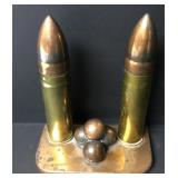 Vtg Copper Bullet Trench Art 8" Tall