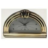 Art Deco Sterling Silver Frame Clock 5"