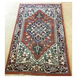 1970s Indo Tabriz Woven Wool Pile Rug