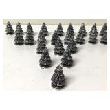 23 Silver Plated Christmas Tree Place Card Holders