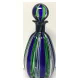 Antique Italian Glass Perfume Bottle W/Stopper Antique Italian Glass Perfume Bottle W/Stopper